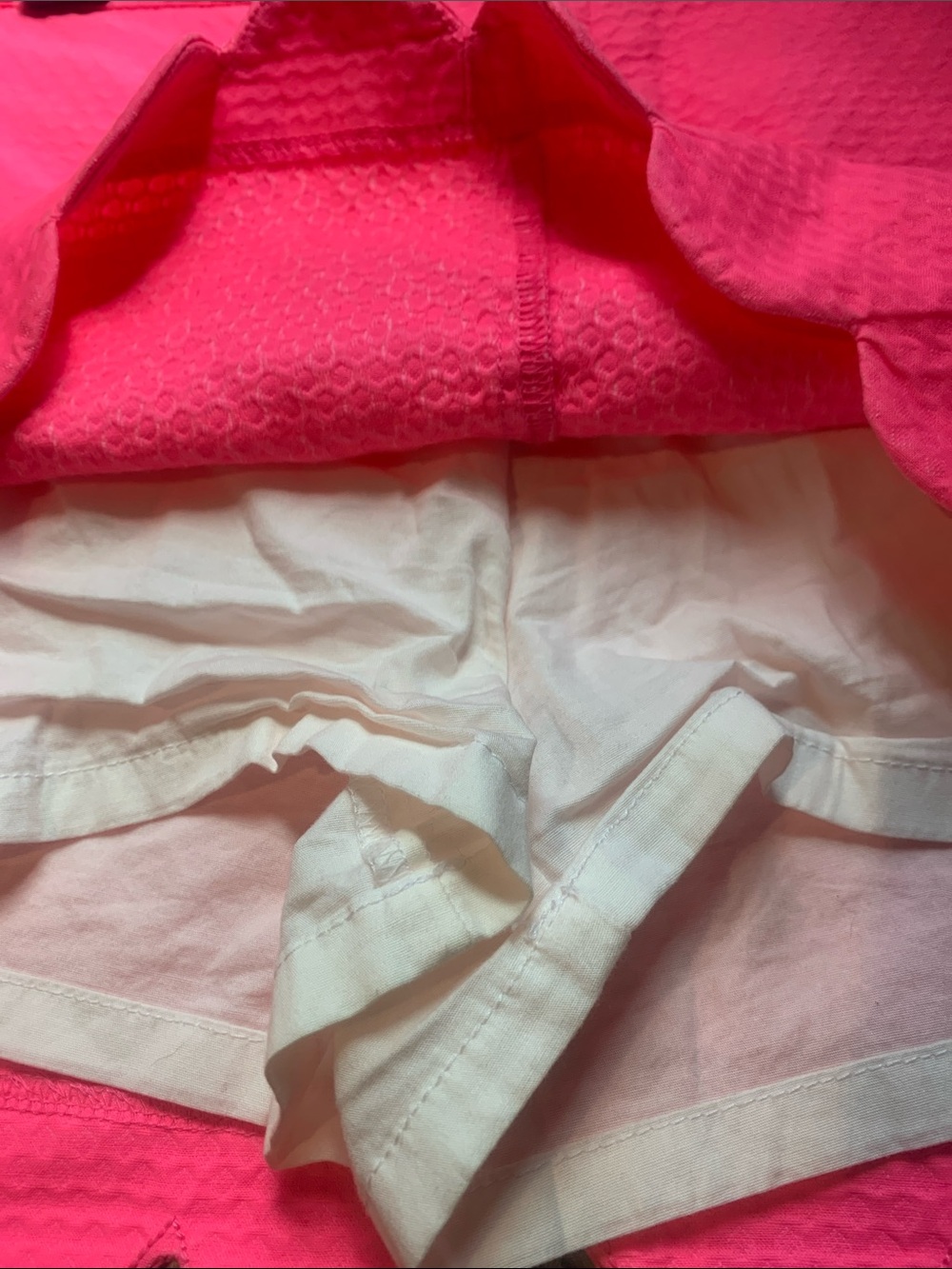 Lilly Pulitzer Bright Pink Scalloped Hem Skirt - Picture 9 of 16